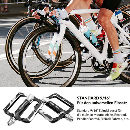 ROCKBROS Rennrad Pedale Alu Sealed Bearing 9/16 Zoll 3 Farbe - Fahrradpedale ROCKBROS - EU - NooMii