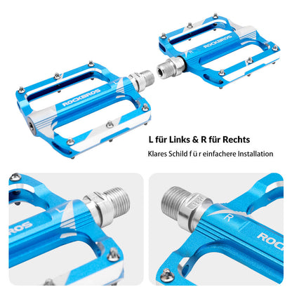 ROCKBROS Rennrad Pedale Alu Sealed Bearing 9/16 Zoll 3 Farbe - Fahrradpedale ROCKBROS - EU - NooMii