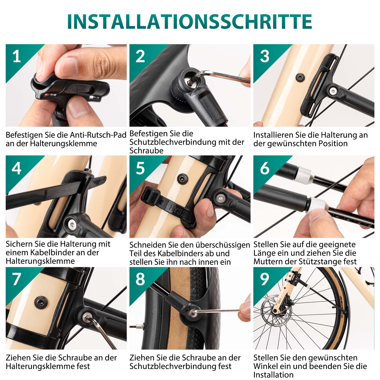 ROCKBROS Rennrad Schutzblech Set für 27,5 Zoll Fahrräder Quick - Release - Fahrrad Schutzblech ROCKBROS - EU - NooMii