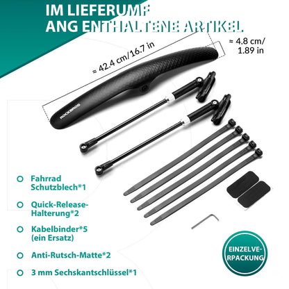 ROCKBROS Rennrad Schutzblech Set für 27,5 Zoll Fahrräder Quick - Release - Fahrrad Schutzblech ROCKBROS - EU - NooMii