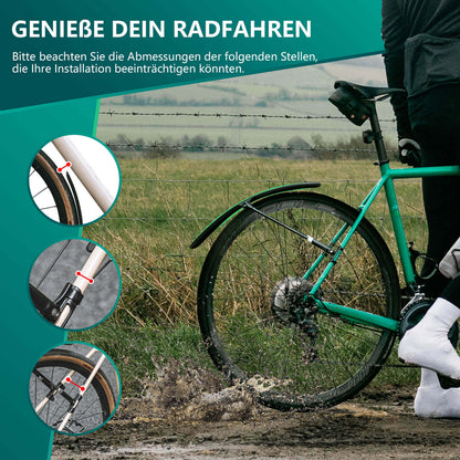 ROCKBROS Rennrad Schutzblech Set für 27,5 Zoll Fahrräder Quick - Release - Fahrrad Schutzblech ROCKBROS - EU - NooMii