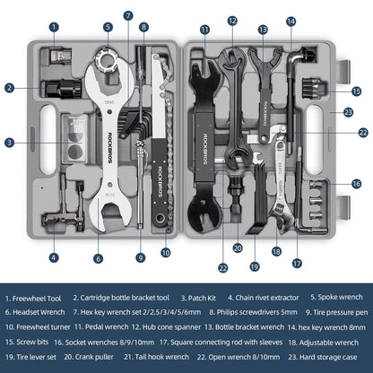 ROCKBROS Reparaturwerkzeug Set 44 in 1 Fahrrad Praktisch Werkzeugset - Werkzeuge ROCKBROS - EU - NooMii