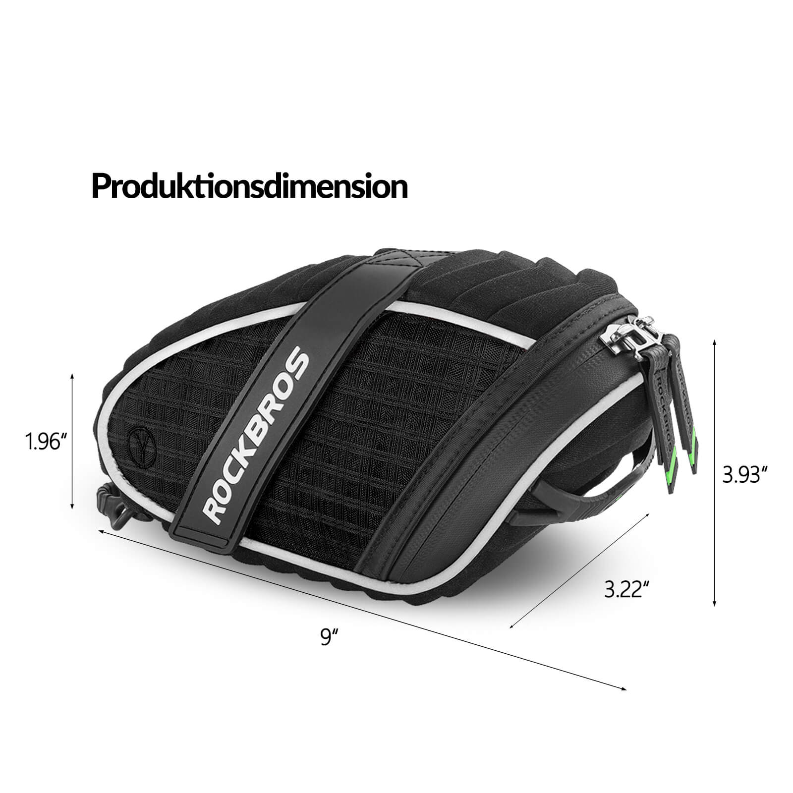 ROCKBROS Satteltaschen Fahrradsitz Taschen mit Rücklichthalter 1L - Fahrradtaschen ROCKBROS - EU - NooMii