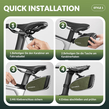 ROCKBROS Satteltaschen Wasserabweisend Werkzeugtasche 2024 neuer Stil - Fahrradtaschen ROCKBROS - EU - NooMii