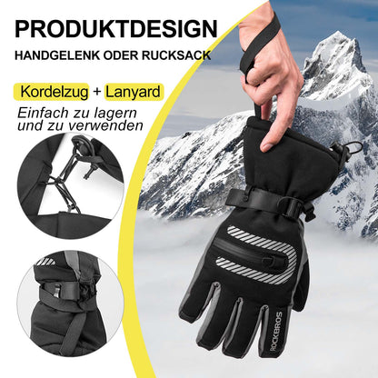 ROCKBROS Skihandschuhe 2 in 1 Winddicht Warme Handschuhe Schwarz M - 2XL - Fahrradhandschuhe ROCKBROS - EU - NooMii