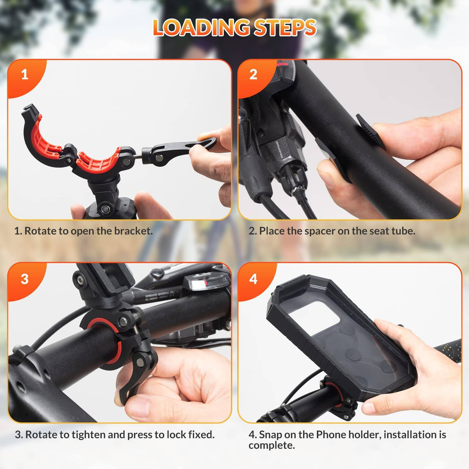 ROCKBROS Smartphone Halterung 360° Drehbar für 6,8 Zoll Smartphone - Fahrrad Handyhalterung ROCKBROS - EU - NooMii