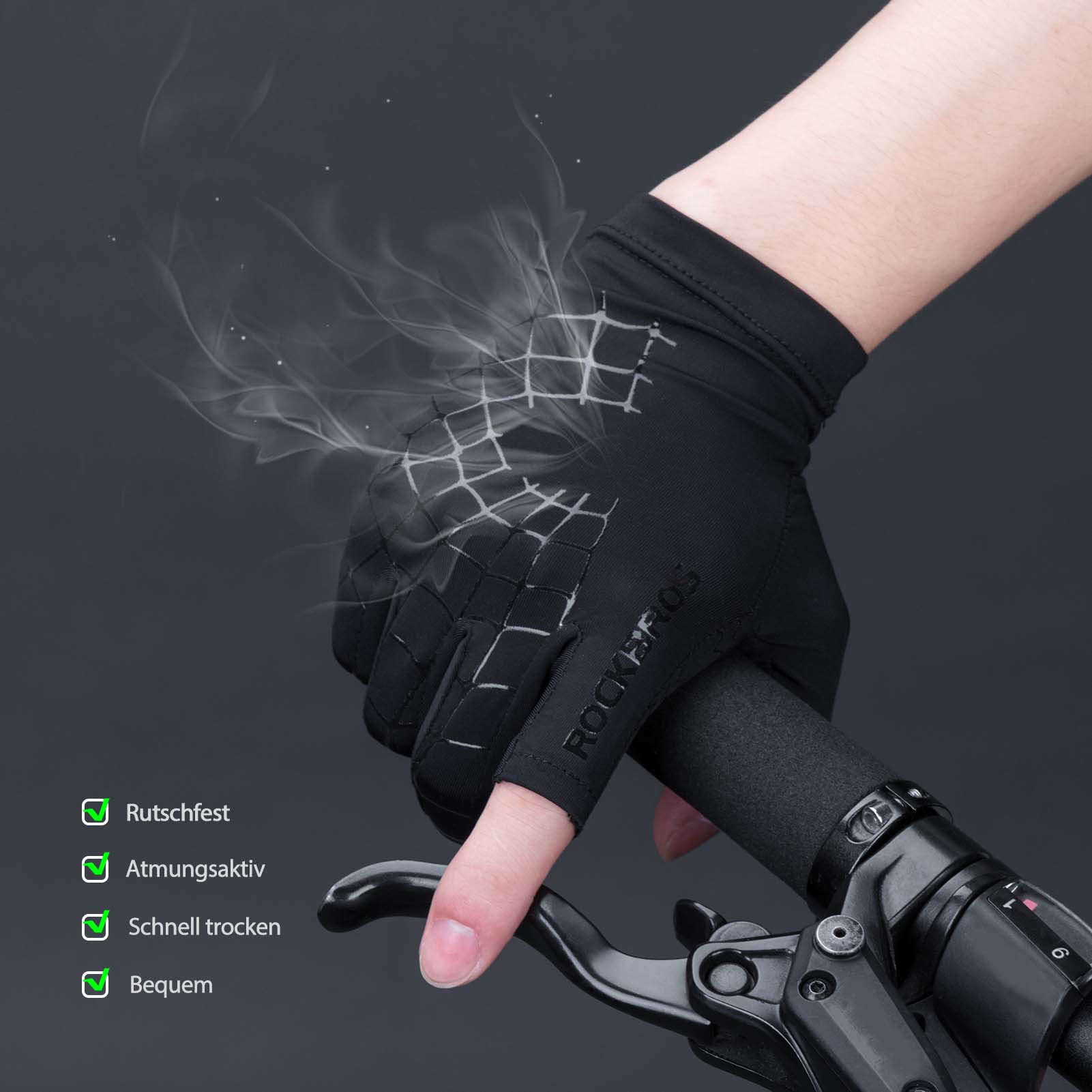 ROCKBROS Sommer atmungsaktive Sport - Radhandschuhe für Männer und Frauen - Fahrradhandschuhe ROCKBROS - EU - NooMii