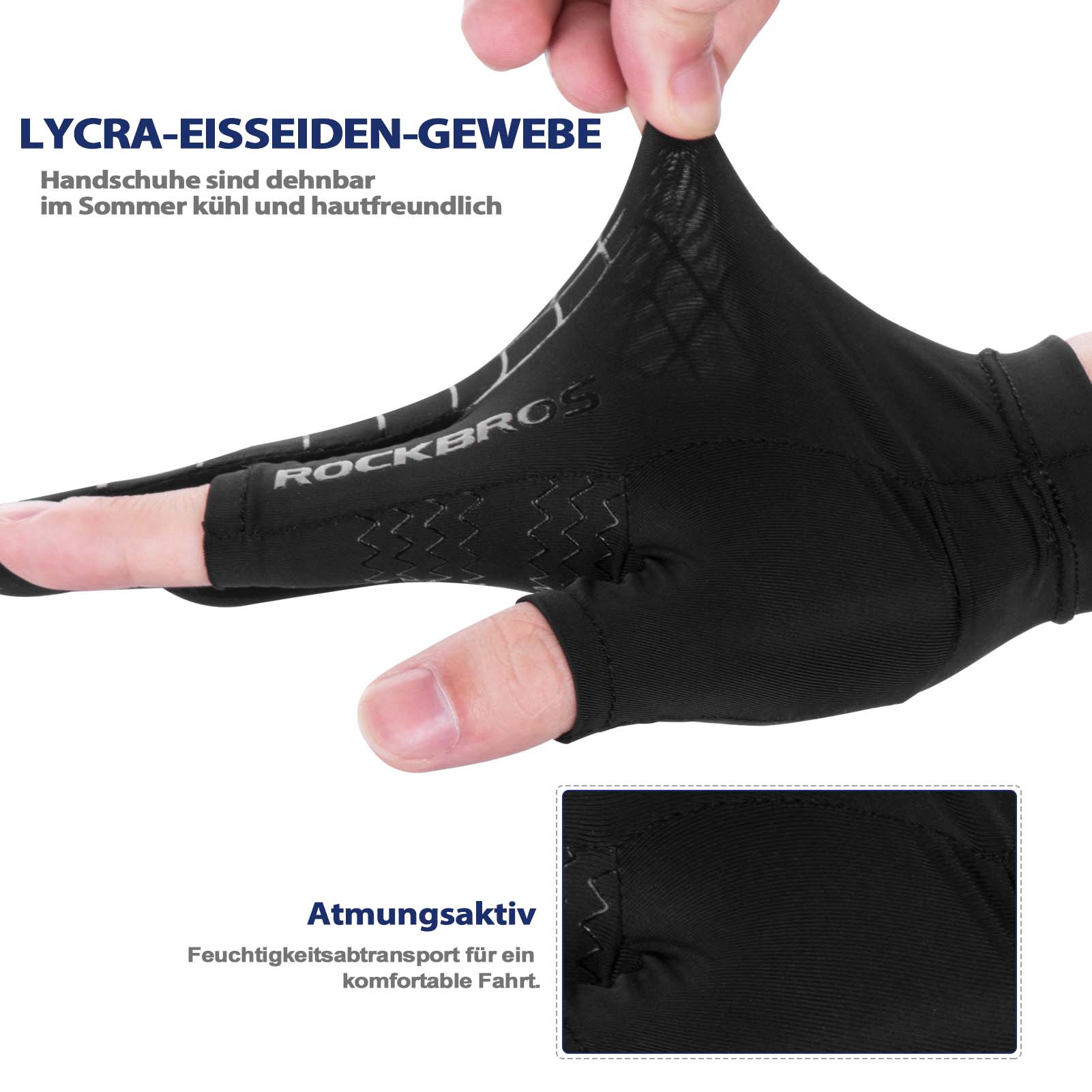 ROCKBROS Sommer atmungsaktive Sport - Radhandschuhe für Männer und Frauen - Fahrradhandschuhe ROCKBROS - EU - NooMii