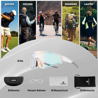 ROCKBROS Sonnenbrille Fahrradbrille Selbsttönend Outdoor UV400 Schutz - Fahrradbrille ROCKBROS - EU - NooMii