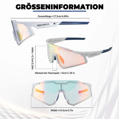 ROCKBROS Sonnenbrille Fahrradbrille Selbsttönend Outdoor UV400 Schutz - Fahrradbrille ROCKBROS - EU - NooMii