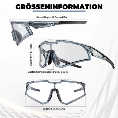 ROCKBROS Sonnenbrille Fahrradbrille Selbsttönend Outdoor UV400 Schutz - Fahrradbrille ROCKBROS - EU - NooMii