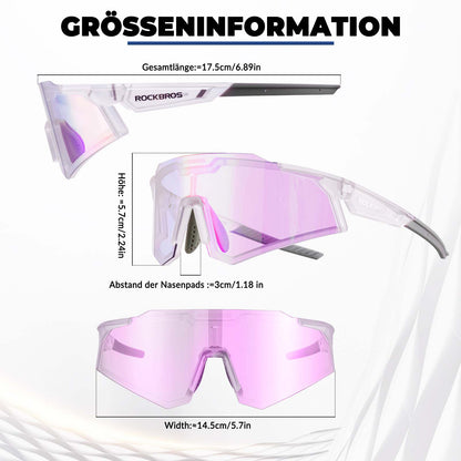 ROCKBROS Sonnenbrille Fahrradbrille Selbsttönend Outdoor UV400 Schutz - Fahrradbrille ROCKBROS - EU - NooMii