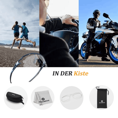 ROCKBROS Sonnenbrille für Männer & Frauen UV - Schutz Fahrradbrille - Fahrradbrille ROCKBROS - EU - NooMii