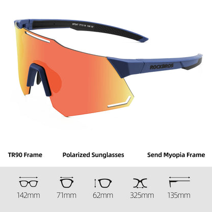 ROCKBROS Sonnenbrille UV400 Schutz Radsportbrille für Damen/ Herren - Fahrradbrille ROCKBROS - EU - NooMii