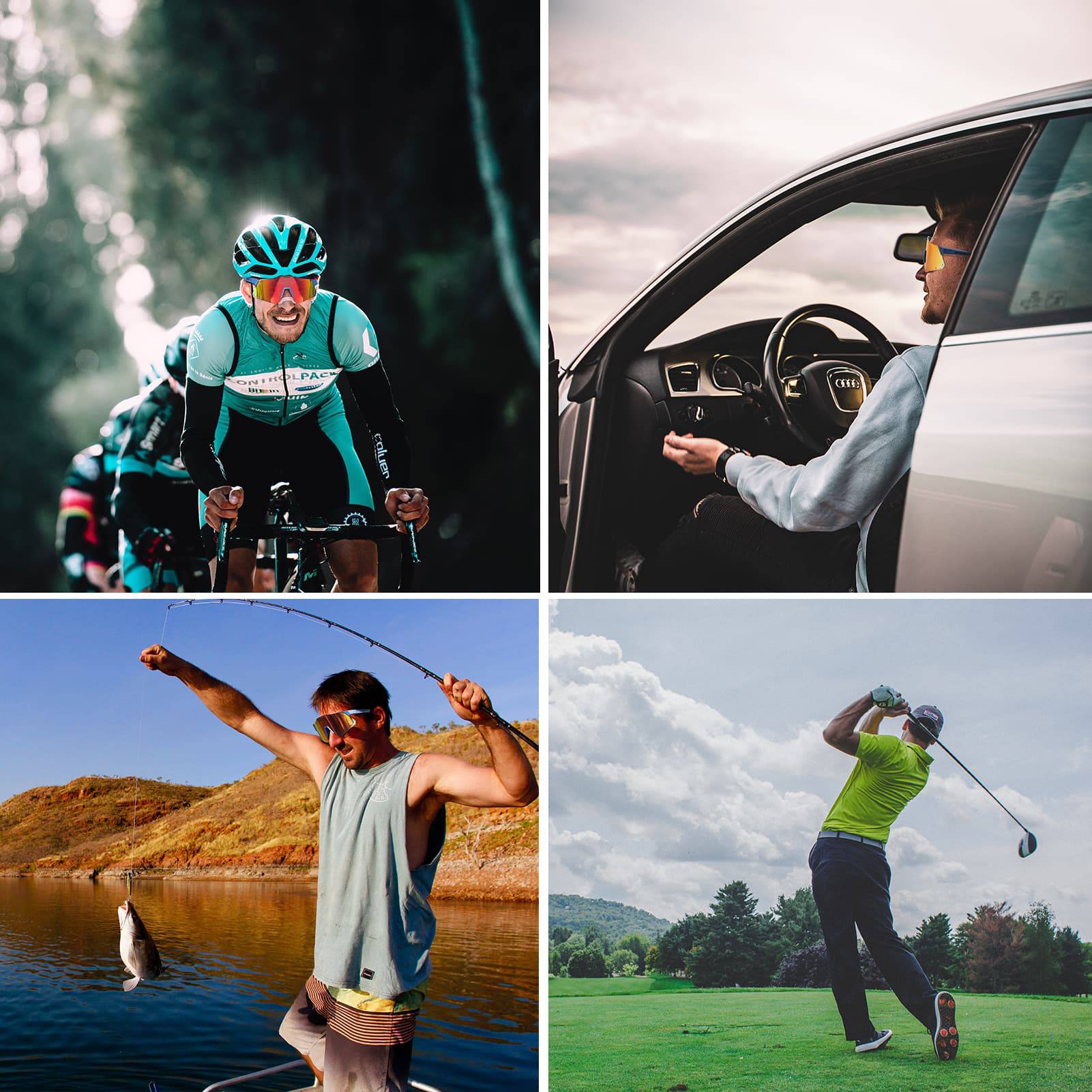 ROCKBROS Sonnenbrille UV400 Schutz Radsportbrille für Damen/ Herren - Fahrradbrille ROCKBROS - EU - NooMii