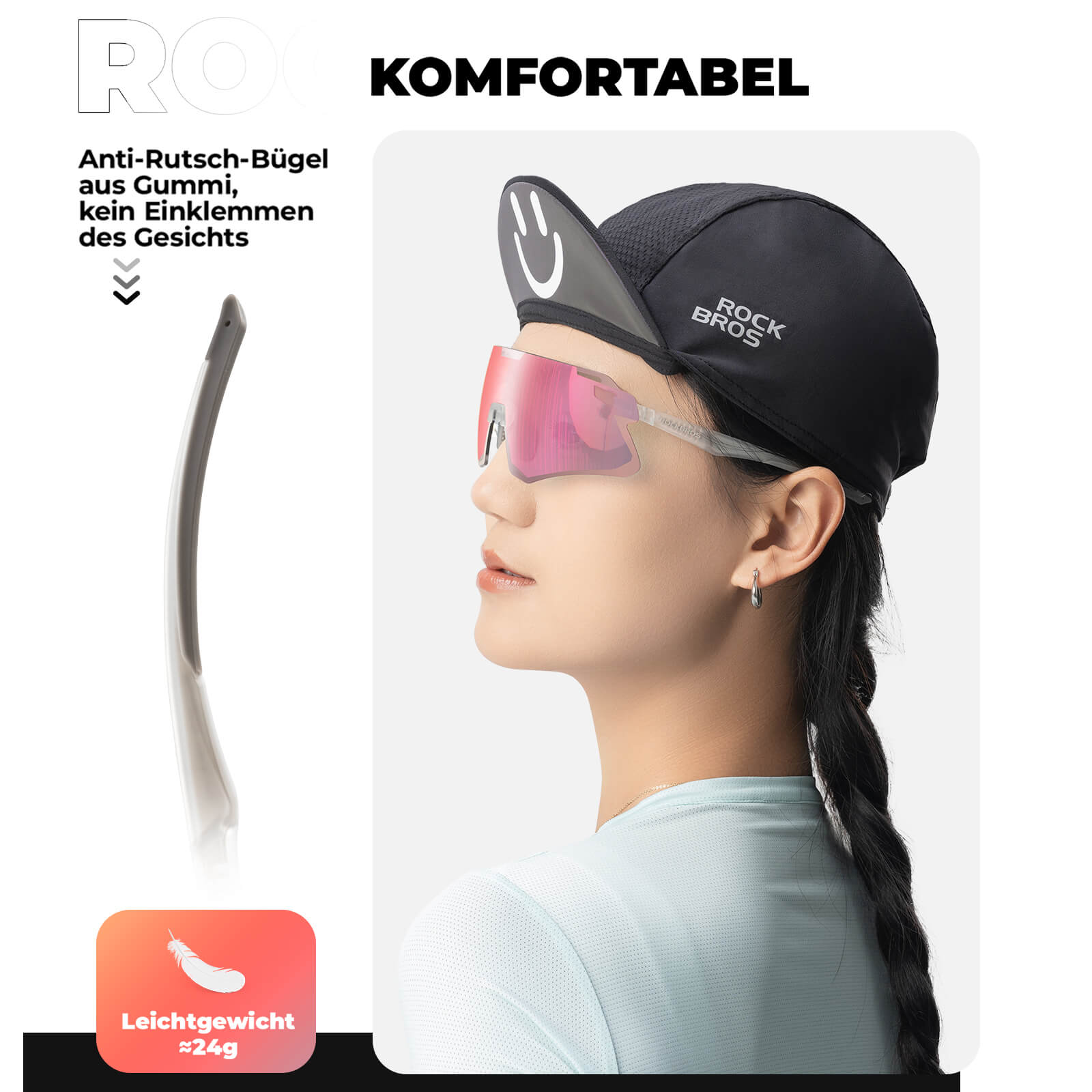 ROCKBROS Sonnenbrille Winddichte Fahrradbrille für Outdoor - Sportarten - Fahrradbrille ROCKBROS - EU - NooMii