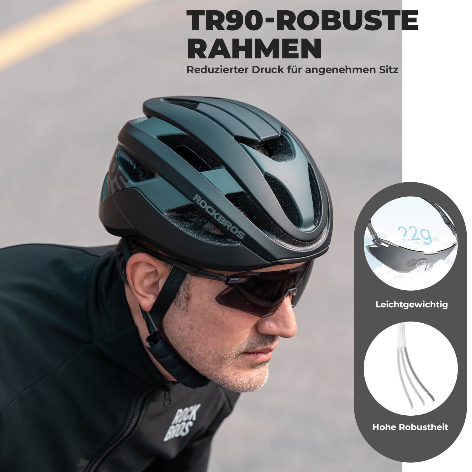 ROCKBROS Sonnenbrille Winddichte Fahrradbrille für Outdoor - Sportarten - Fahrradbrille ROCKBROS - EU - NooMii