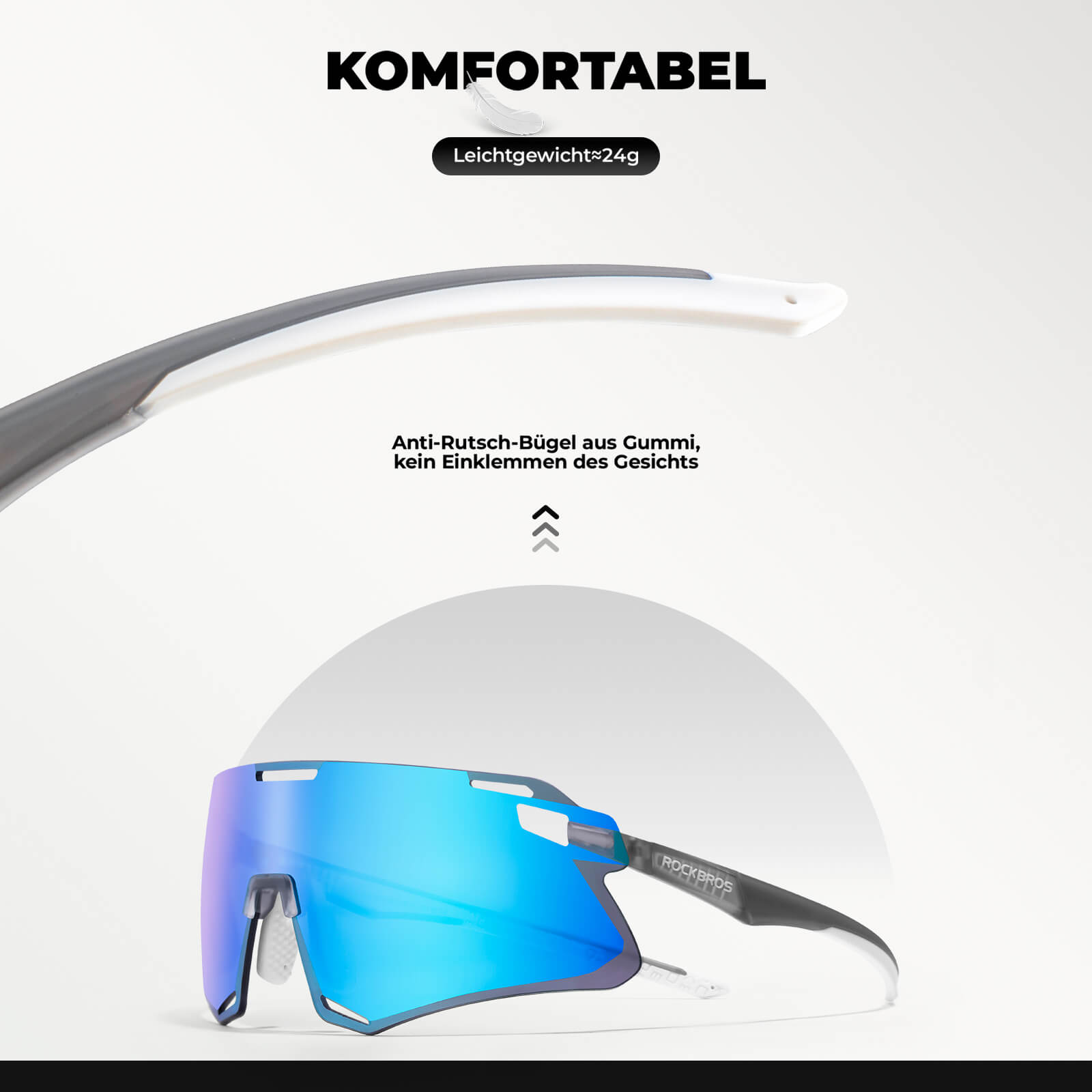 ROCKBROS Sonnenbrille Winddichte Fahrradbrille für Outdoor - Sportarten - Fahrradbrille ROCKBROS - EU - NooMii