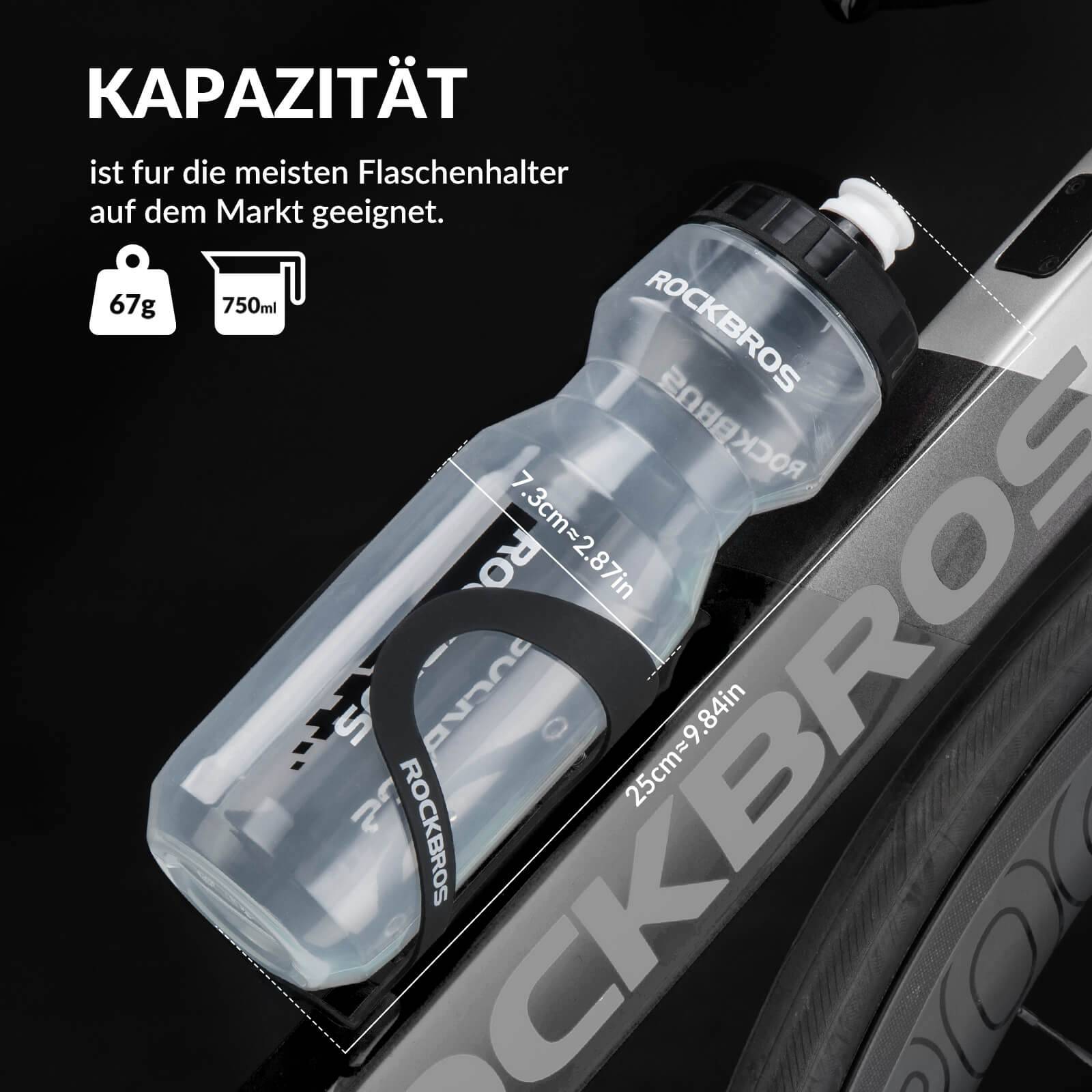ROCKBROS Sport Trinkflasche 750ml Fahrrad Wasserflasche BPA - Frei - Fahrradflasche ROCKBROS - EU - NooMii