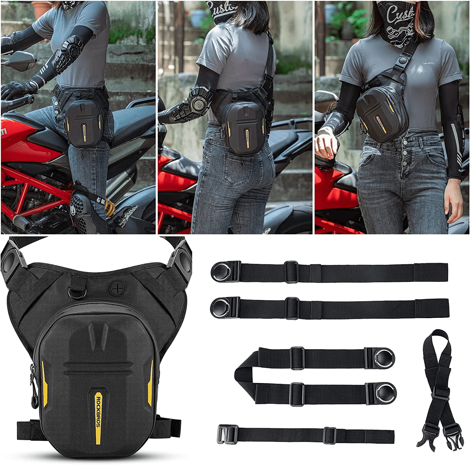ROCKBROS Tankrucksack Magnet Motorrad Beintasche mit Schultertragegurt - Motorradtaschen ROCKBROS - EU - NooMii