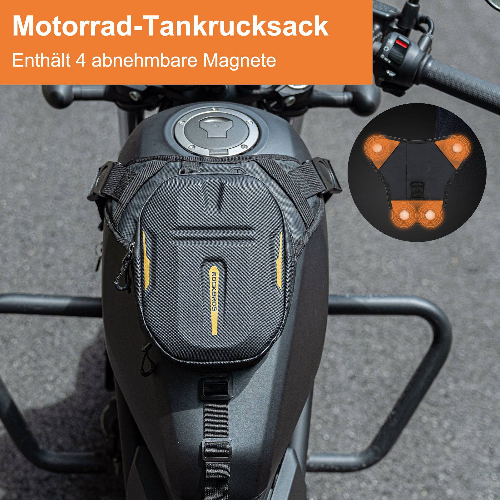 ROCKBROS Tankrucksack Magnet Motorrad Beintasche mit Schultertragegurt - Motorradtaschen ROCKBROS - EU - NooMii