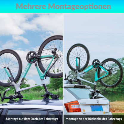 ROCKBROS Tragbar Fahrradträger elektrisch Fahrrad Dachträger mit Saugnapf - Fahrrad Dachträger ROCKBROS - EU - NooMii