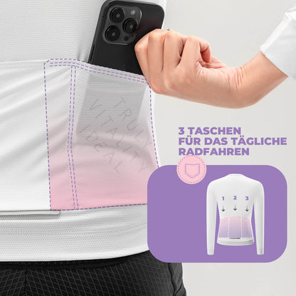 ROCKBROS TVI Damen Langarm - Radtrikot Fahrradbekleidung für MTB & Rennrad - Fahrradtrikot ROCKBROS - EU - NooMii