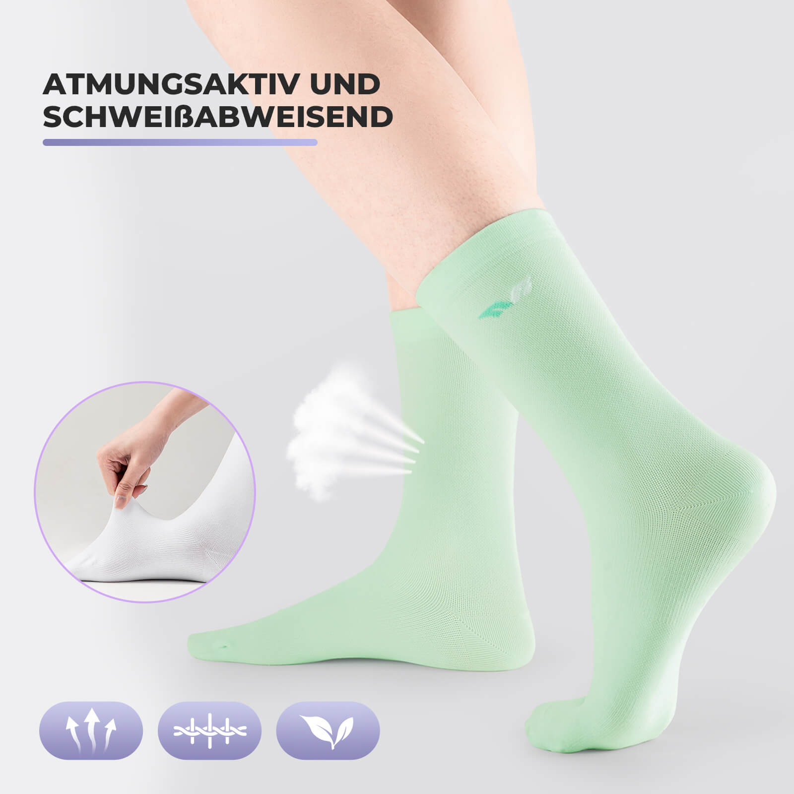 ROCKBROS TVI Damen Sportsocken Atmungsaktive Fahrradsocken Sommer - Fahrradsocken ROCKBROS - EU - NooMii
