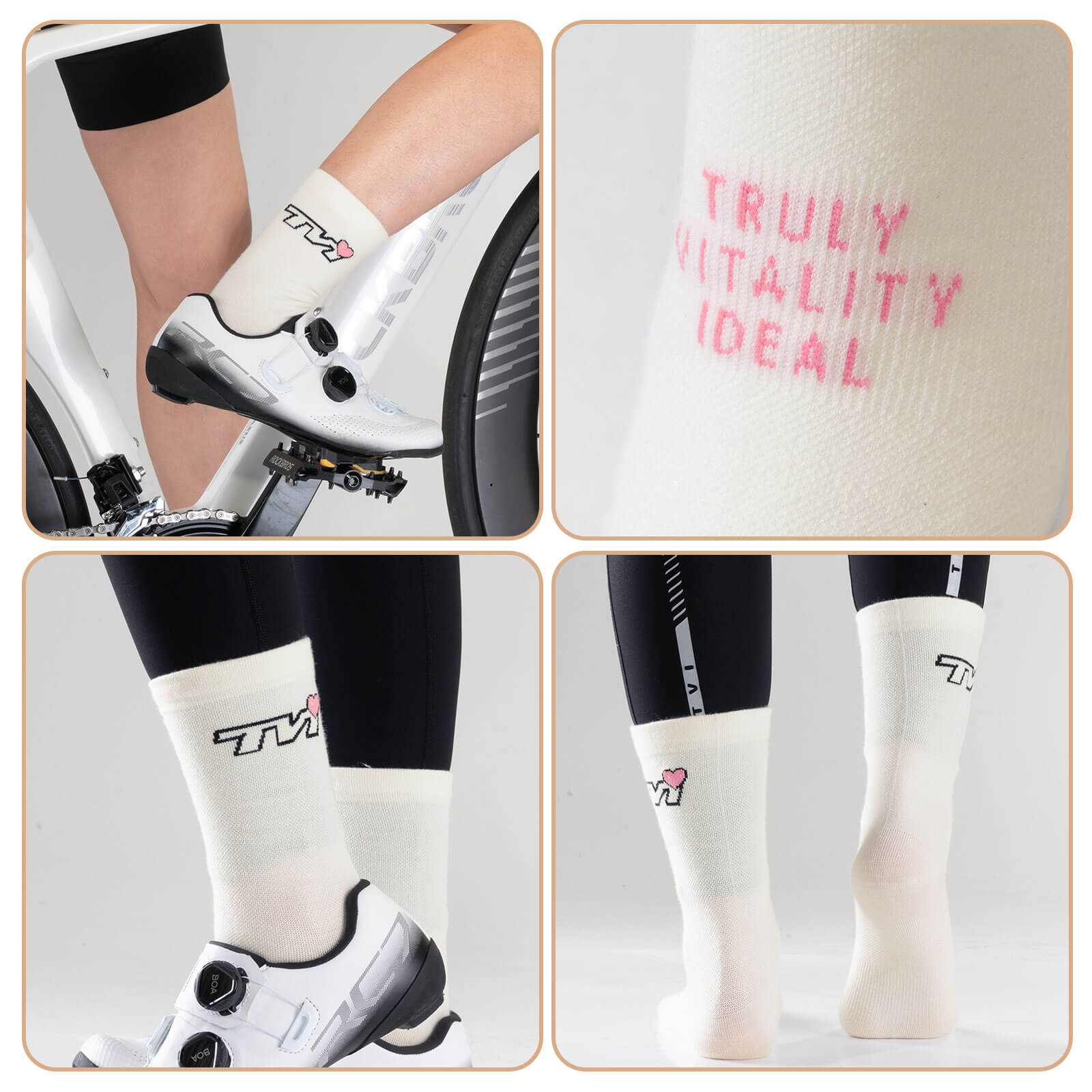 ROCKBROS TVI Damen Sportsocken Atmungsaktive Fahrradsocken Winter - Fahrradsocken ROCKBROS - EU - NooMii