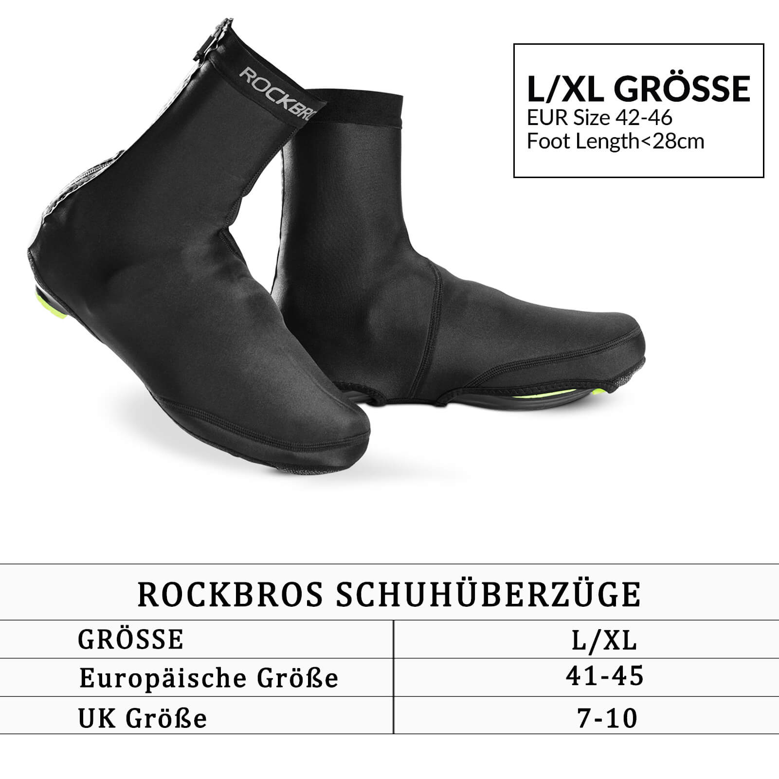 ROCKBROS Überschuhe Wasserdicht Fahrrad Überzieher Winddicht Shoe Cover - Fahrrad Überschuhe ROCKBROS - EU - NooMii