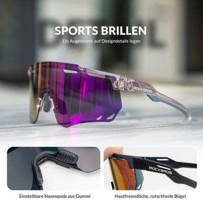 ROCKBROS Ultraleicht Fahrradbrille Selbsttönende Sonnenbrille mit UV400 - Schutz - Fahrradbrille ROCKBROS - EU - NooMii