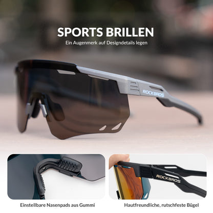 ROCKBROS Ultraleicht Fahrradbrille Selbsttönende Sonnenbrille mit UV400 - Schutz - Fahrradbrille ROCKBROS - EU - NooMii