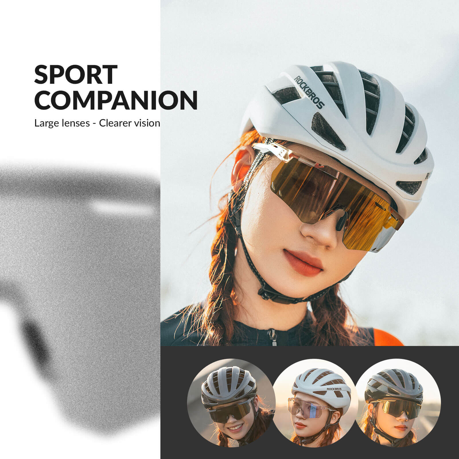 ROCKBROS Ultraleicht Fahrradbrille Selbsttönende Sonnenbrille mit UV400 - Schutz - Fahrradbrille ROCKBROS - EU - NooMii