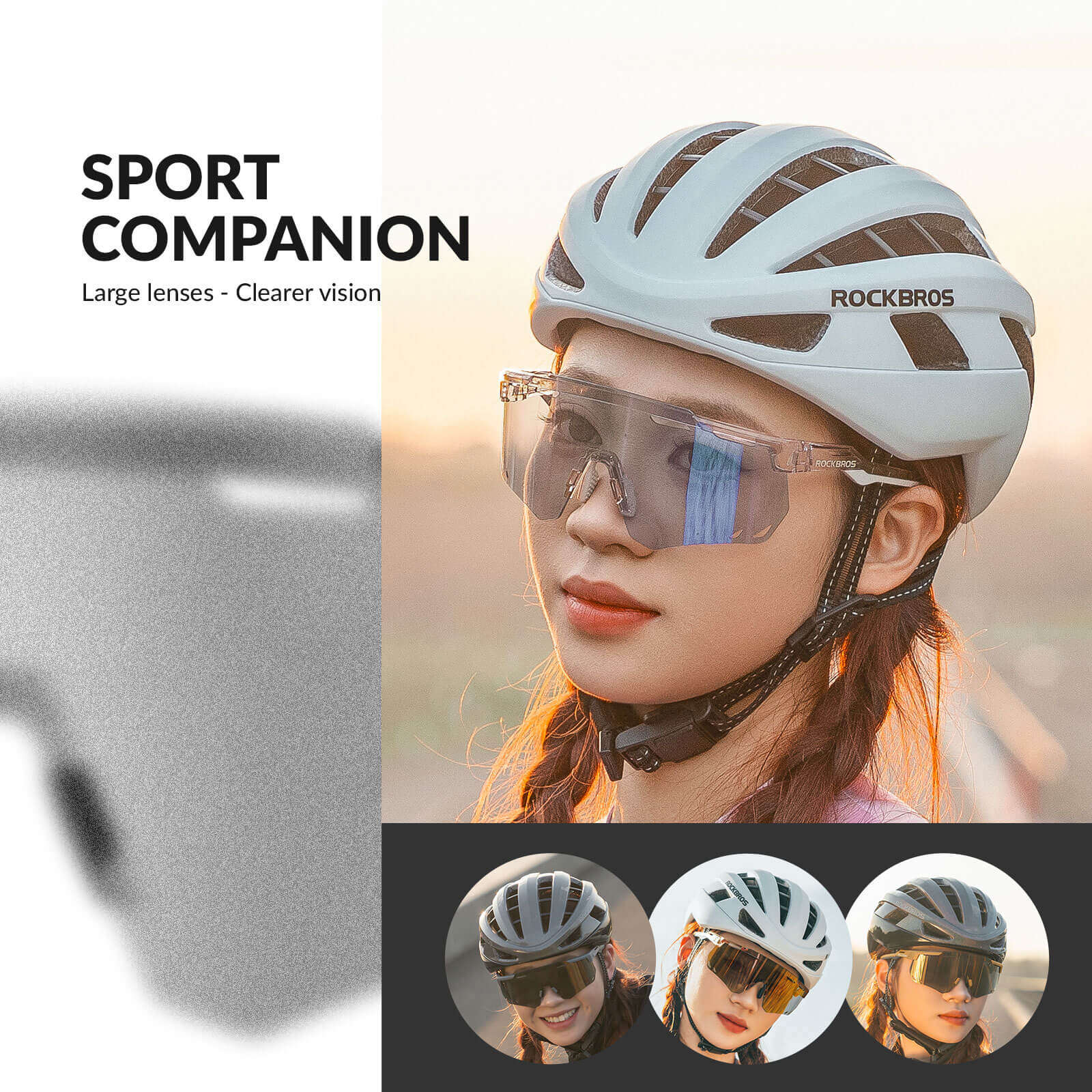 ROCKBROS Ultraleicht Fahrradbrille Selbsttönende Sonnenbrille mit UV400 - Schutz - Fahrradbrille ROCKBROS - EU - NooMii