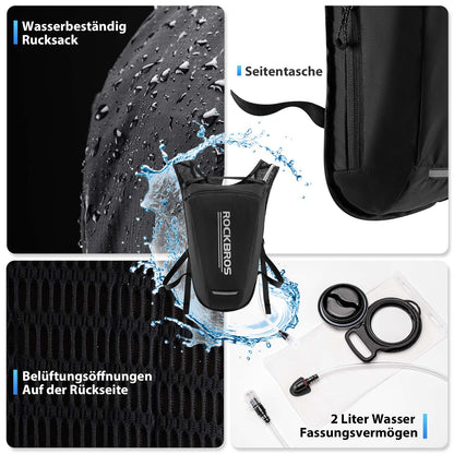 ROCKBROS Ultraleicht Trinkblase Rucksack Fahrradrucksack mit Trinksystem 2L - Rucksack ROCKBROS - EU - NooMii