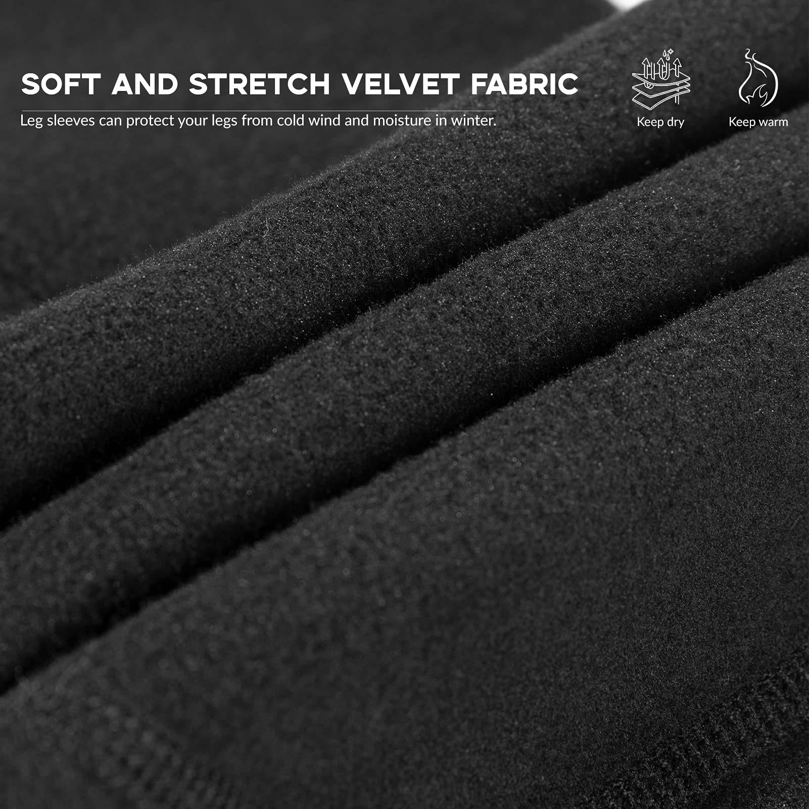 ROCKBROS Unisex Beinlinge Beinwärmer Winddicht Warm Schwarz S - 4XL - Fahrrad Mütze ROCKBROS - EU - NooMii