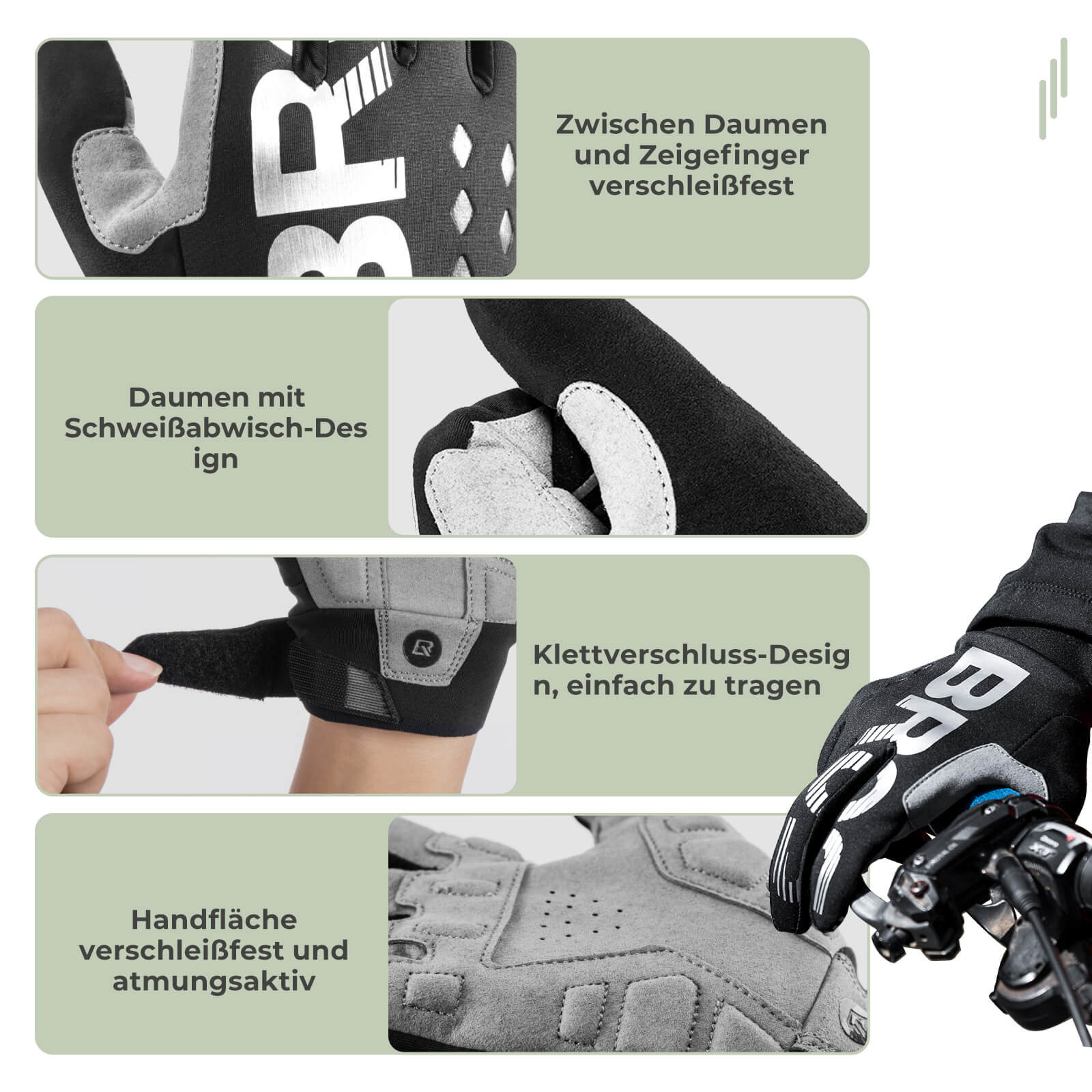 ROCKBROS Vollfinger Handschuhe Fahrradhandschuhe mit Touchscreenfunktion - Fahrradhandschuhe ROCKBROS - EU - NooMii