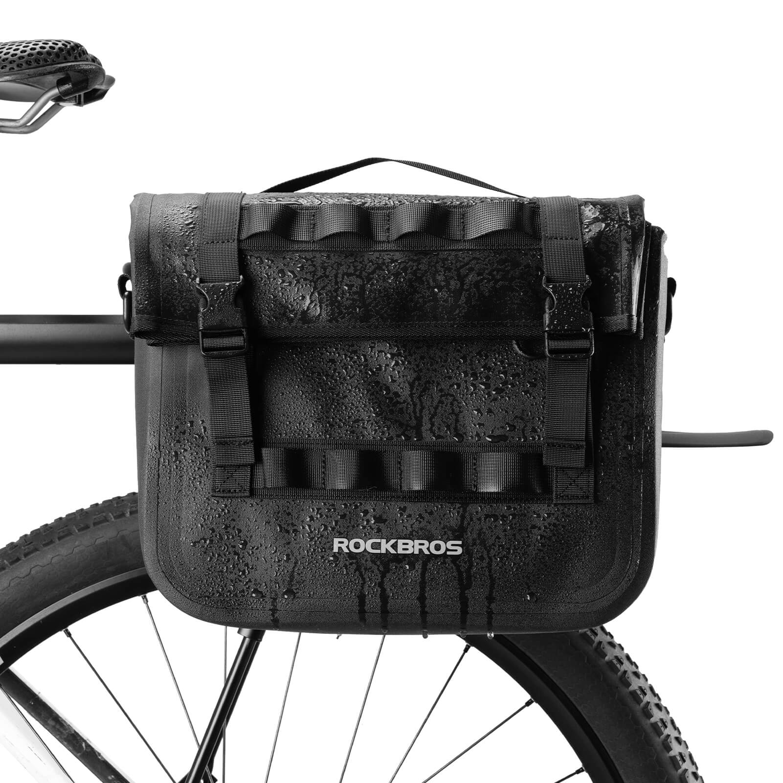 ROCKBROS Wasserdicht Fahrrad Gepäckträgertasche mit Schultergurt hinten 15L - Fahrradtaschen ROCKBROS - EU - NooMii