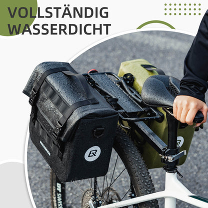 ROCKBROS Wasserdicht Fahrrad Gepäckträgertasche mit Schultergurt hinten 15L - Fahrradtaschen ROCKBROS - EU - NooMii