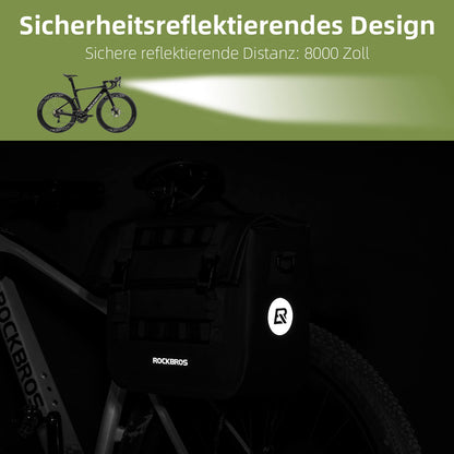 ROCKBROS Wasserdicht Fahrrad Gepäckträgertasche mit Schultergurt hinten 15L - Fahrradtaschen ROCKBROS - EU - NooMii