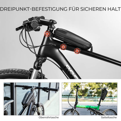 ROCKBROS Wasserdicht Oberrohrtasche Satteltasche 1L/1,5L Schwarz - Fahrradtaschen ROCKBROS - EU - NooMii