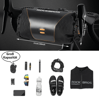 ROCKBROS Wasserdichte Fahrrad Lenkertasche 2L mit Öffnungsdesign - Fahrradtaschen ROCKBROS - EU - NooMii