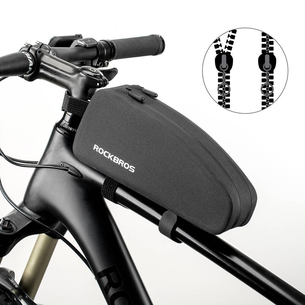 ROCKBROS wasserdichte Oberrohrtasche für Fahrrad 1L / 1.6 L Schwarz - Fahrradtaschen ROCKBROS - EU - NooMii
