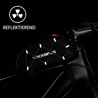 ROCKBROS Wasserdichte Rahmentasche Oberrohrtasche Schwarz 1L - Fahrradtaschen ROCKBROS - EU - NooMii