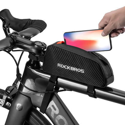 ROCKBROS Wasserdichte Rahmentasche Oberrohrtasche Schwarz 1L - Fahrradtaschen ROCKBROS - EU - NooMii