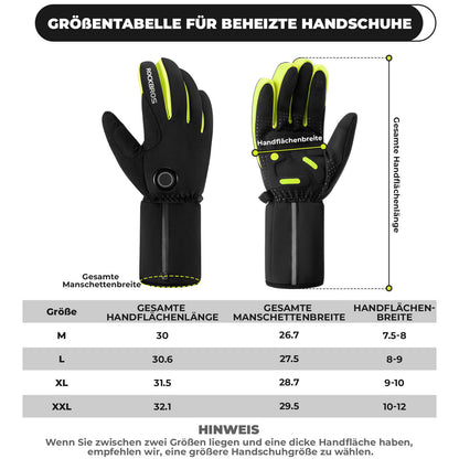 ROCKBROS Winter Beheizte Fahrradhandschuhe Touchscreen Handschuhe M - 2XL - Fahrradhandschuhe ROCKBROS - EU - NooMii