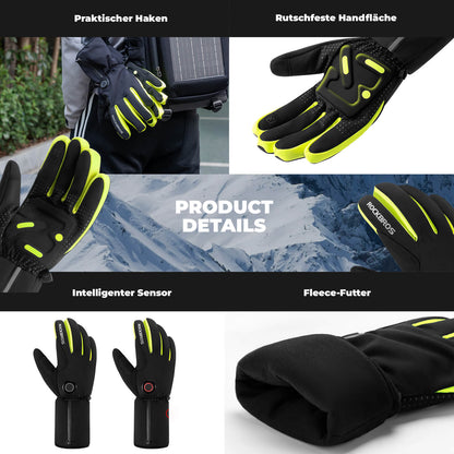 ROCKBROS Winter Beheizte Fahrradhandschuhe Touchscreen Handschuhe M - 2XL - Fahrradhandschuhe ROCKBROS - EU - NooMii