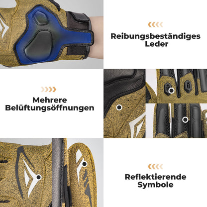 ROCKBROS Winter Fahrradhandschuhe Atmungsaktiv Schlagfest Touchscreen Braun - Fahrradhandschuhe ROCKBROS - EU - NooMii