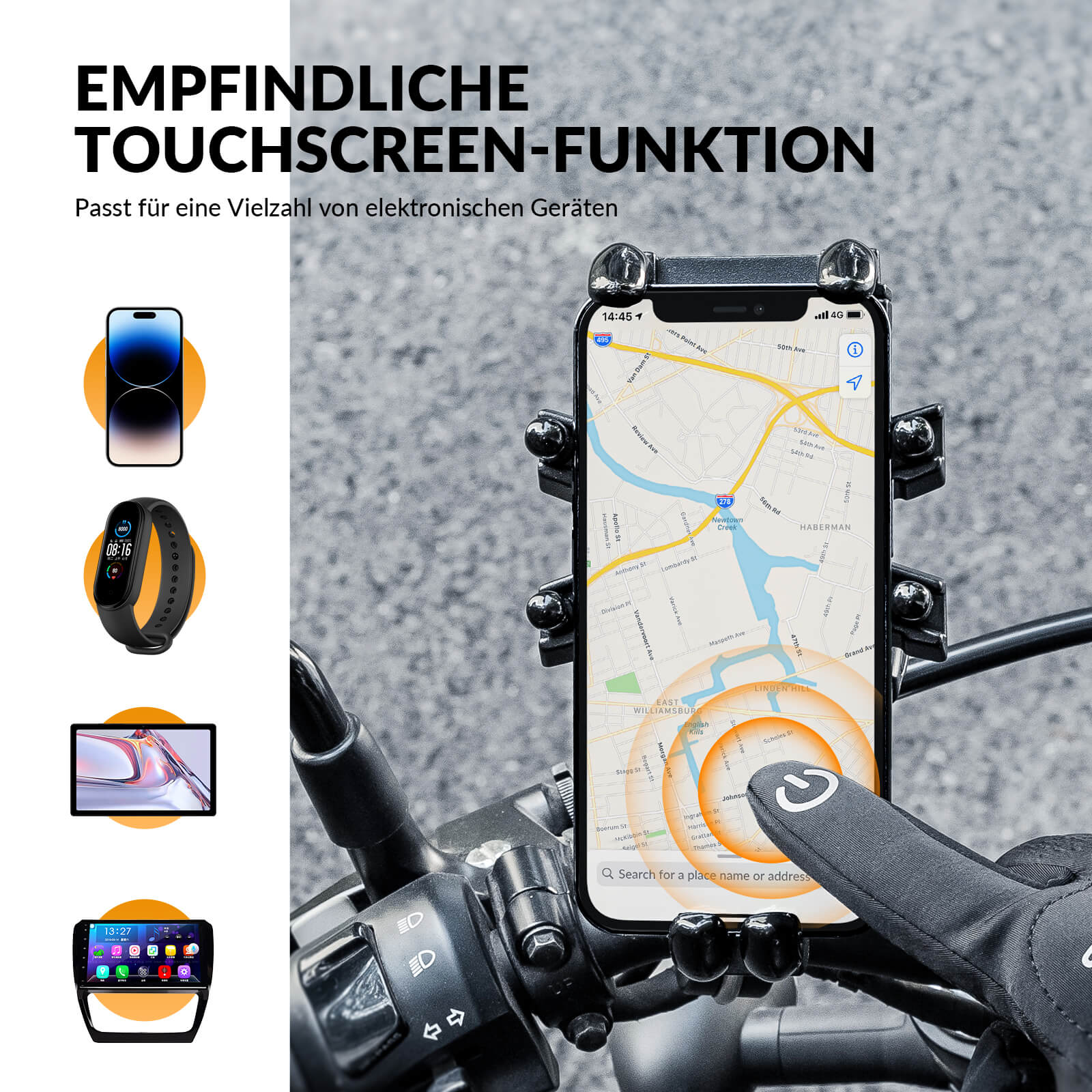 ROCKBROS Winter Fahrradhandschuhe mit Gel Gepolstert Touchscreen - fähig - Fahrradhandschuhe ROCKBROS - EU - NooMii