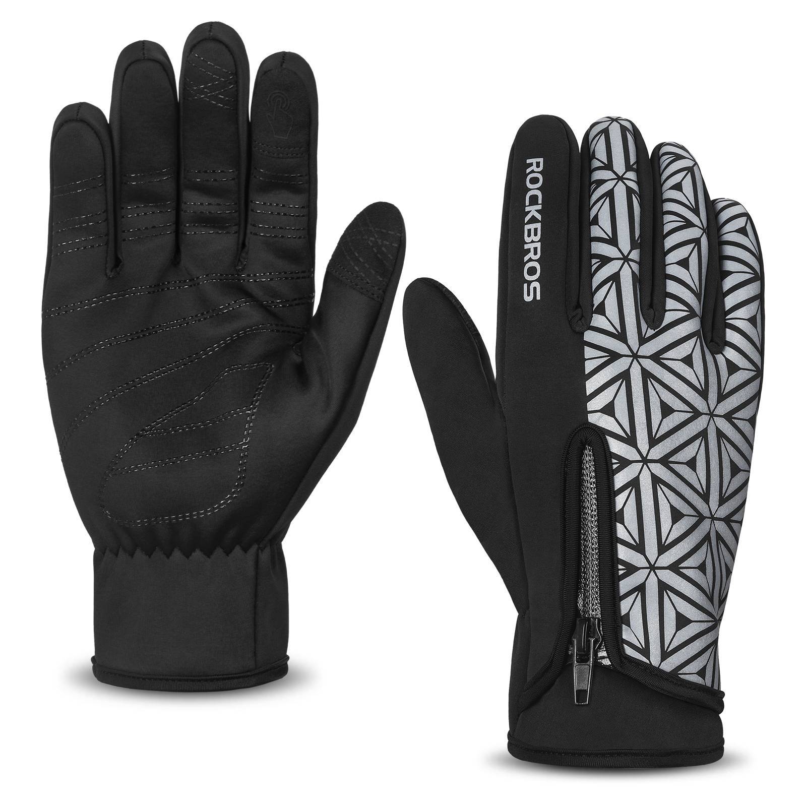 ROCKBROS Winter Fahrradhandschuhe Warm für Fahrrad Laufen Fitness Unisex - Fahrradhandschuhe ROCKBROS - EU - NooMii